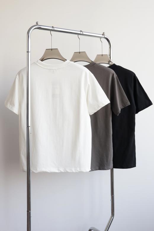 T.H 出口订单 300g全棉宽松圆领短袖弹性 TX413 商品图3