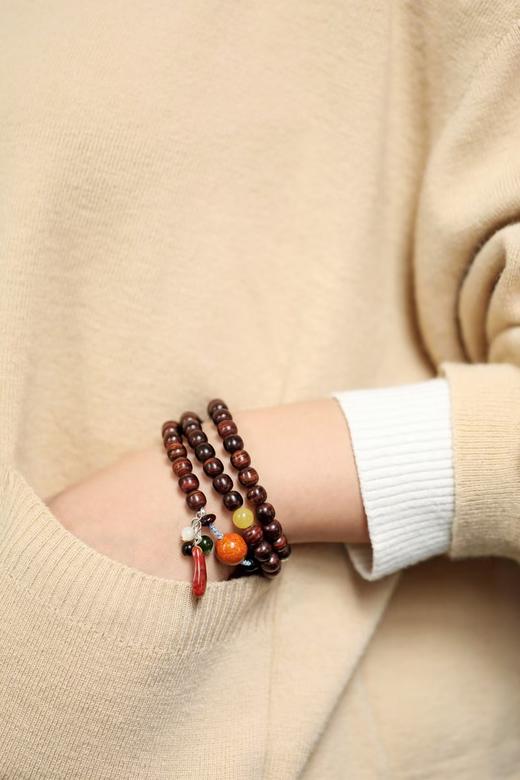 向雁°海黄原创手串7mm*68颗 商品图7