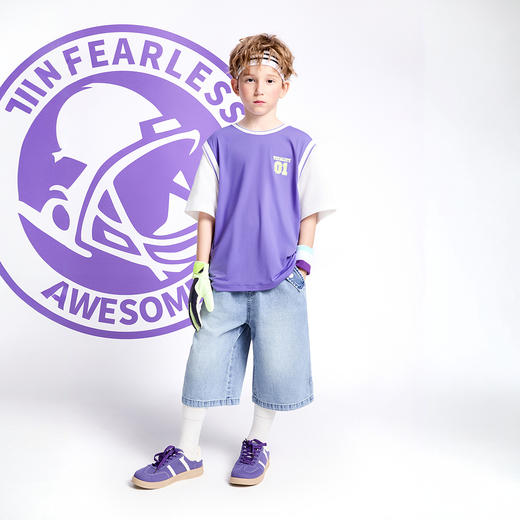 【实体店同款】男童圆领短袖上衣夏季新款安奈儿童装AB521632 商品图3