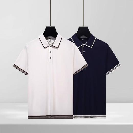 男装春夏新款时尚百搭商务休闲男士撞色翻领短袖polo衫   YH-BLC5009* 商品图0