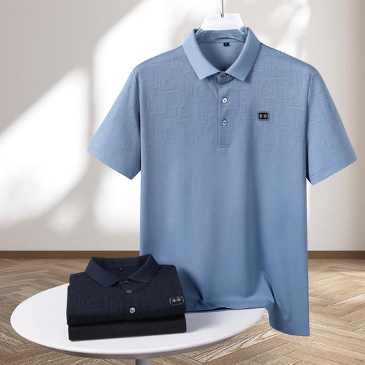【棉质】【DK】大依优型大码短袖POLO衫加肥加大半袖体恤夏季款肥佬宽松商务休闲百搭上衣男士胖子 商品图2