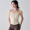 【限时秒】YOGACODE【火树银花系列】细肩带瑜伽服背心女带胸垫高级感性感美背吊带文胸DWC115005 商品缩略图0