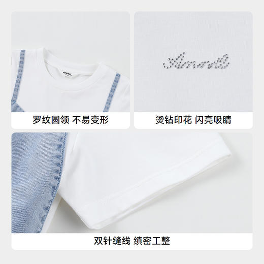 【实体店同款】女童短袖连衣裙夏季新款安奈儿童装AG523600 商品图4