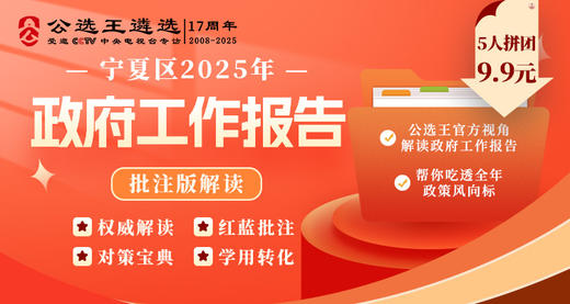 宁夏区2025年政府工作报告批注解读文件 商品图0