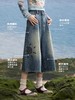 马得工地/MDGDDK252180/马赛克涂鸦牛仔七分裤 商品缩略图1