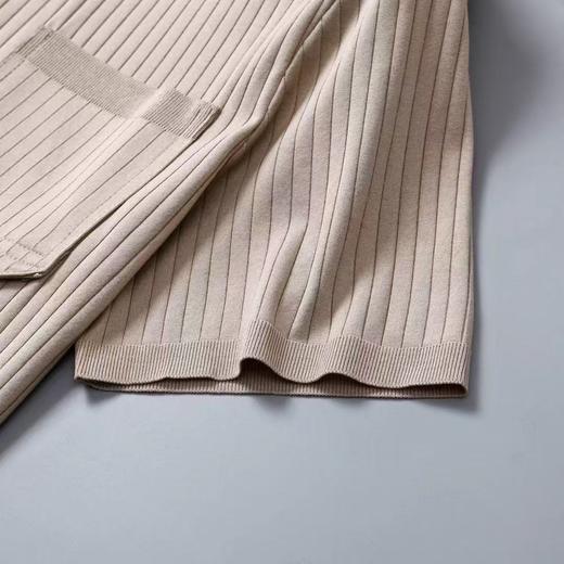 夏季新款翻领条纹短袖T恤男修身百搭纯色上衣   YH-F5977* 商品图4