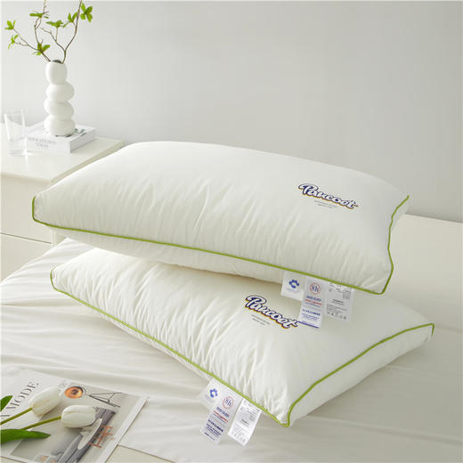 自然醒A类全棉元气彩虹枕头枕芯一对学生宿舍男女超柔软整头羽绒枕护颈椎助睡眠家用单人XK 商品图1