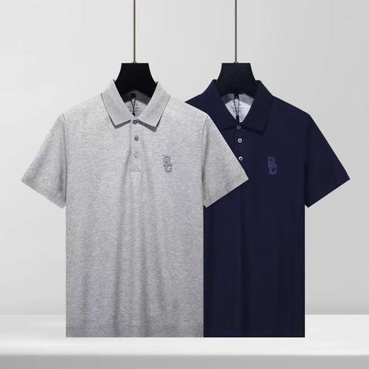 男装新款极简高级质感夏季翻领短袖刺绣商务休闲polo衫上衣  YH-BLC5162* 商品图0