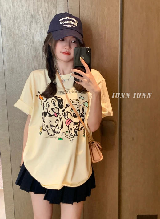 正品授权iunn iunn短袖韩国订单小众品牌棉T 商品图3