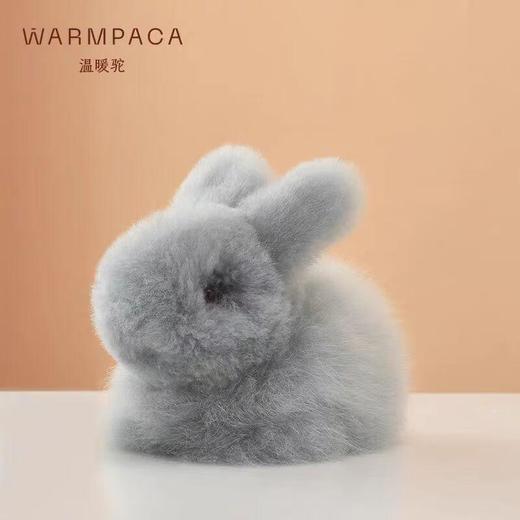 温暖驼16厘米小兔子玩偶毛绒玩偶 3色可选：米色，粉色，灰色 商品图0