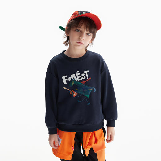 【MQD】童装儿童卫衣春秋季款男童圆领上衣印花长袖t恤宝宝内搭 商品图1