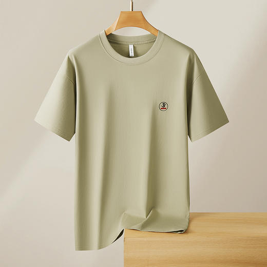 【精梳棉】【DX】大依优型大码短袖T恤圆领时尚潮流宽松潮牌加肥加大上衣男士半袖打底 商品图4