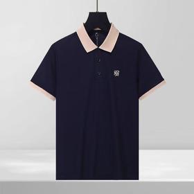 撞色男士休闲上衣夏季款短袖简约polo衫翻领商务休闲男装   YH-ZX3197*