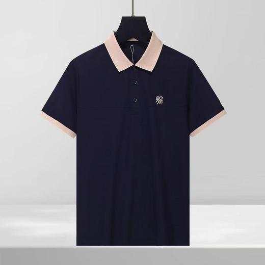 撞色男士休闲上衣夏季款短袖简约polo衫翻领商务休闲男装   YH-ZX3197* 商品图0