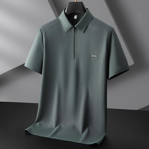 【冰丝弹力】【DKP】大依优型大码短袖Polo衫翻领T恤休闲短袖男宽松T恤上衣胖子 商品图4
