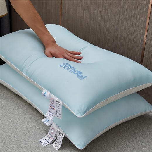 自然醒A类全棉星级酒店凉感枕头枕芯一对套家用护颈椎助睡眠酒店专用成人高低枕头芯XK 商品图1