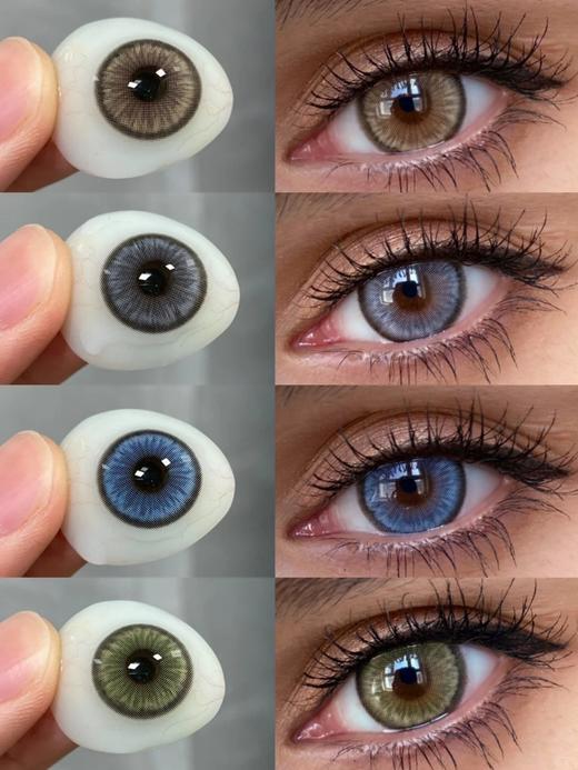 ☆新款奶球黑/钻石男孩年抛美瞳彩片隐形眼镜 商品图0