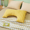 条纹小碎花系列侧睡U型枕护颈椎助睡眠荞麦壳皮成人睡觉家用U型抱枕可拆洗 商品缩略图1