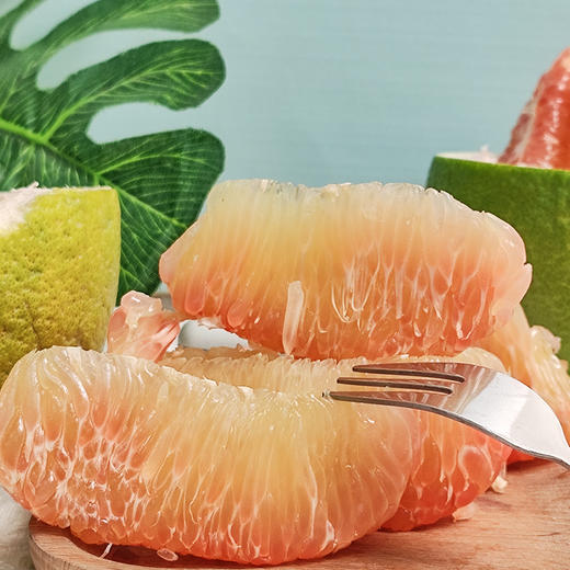 泰国新鲜直采，原生态种植【泰国金柚】绿皮红心  口感爆汁 纯甜蜜柚  商品图1