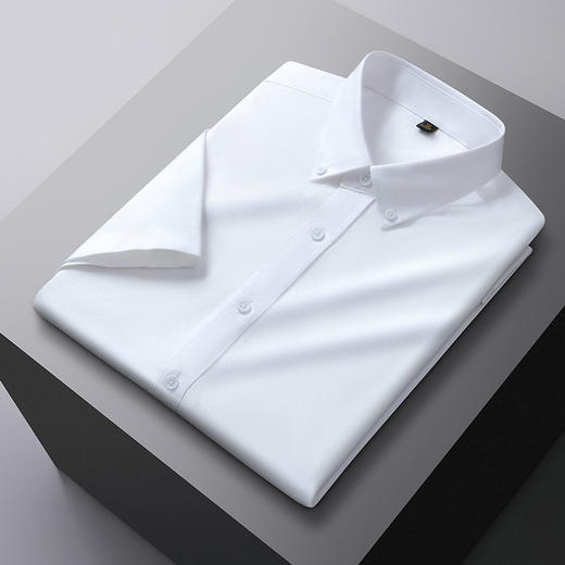 【含莱赛尔】罗蒙男士莱赛尔夏季短袖休闲衬衫透气百搭日常通勤男衬衫 商品图1