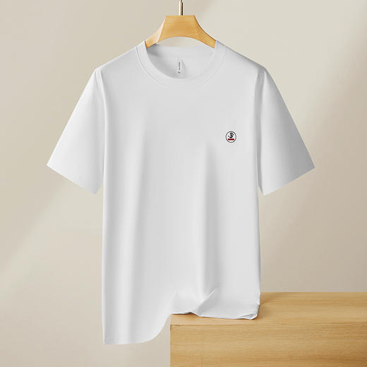 【精梳棉】【DX】大依优型大码短袖T恤圆领时尚潮流宽松潮牌加肥加大上衣男士半袖打底 商品图8