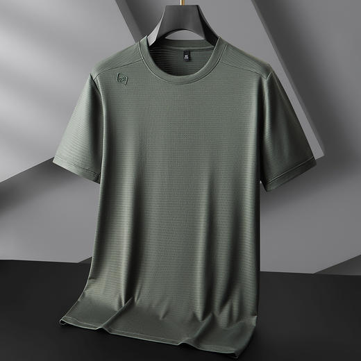 【棉质】【DKP】大依优型大码圆领短袖T恤轻奢休闲短袖男宽松T恤上衣胖子半袖 商品图5