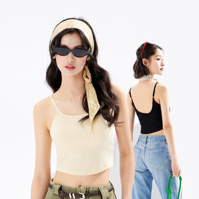 內茵带胸垫凉感吊带|内衣+背心二合一，怎么搭都好看