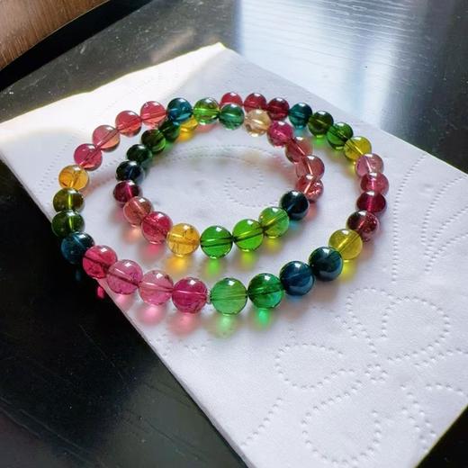 7mm-8mm多圈彩虹碧玺手串 商品图4
