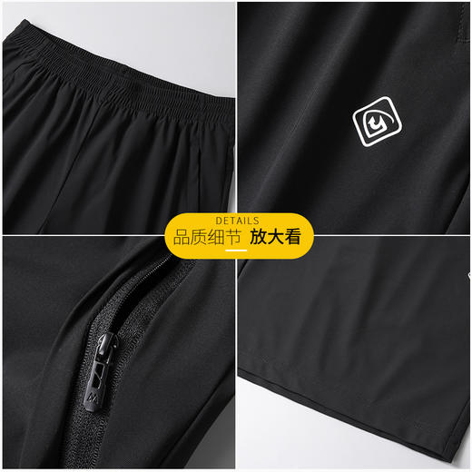 【冰丝弹力】【DK】大依优型大码男装短裤五分裤中裤弹力加肥加大大号短裤运动男士胖子 商品图2