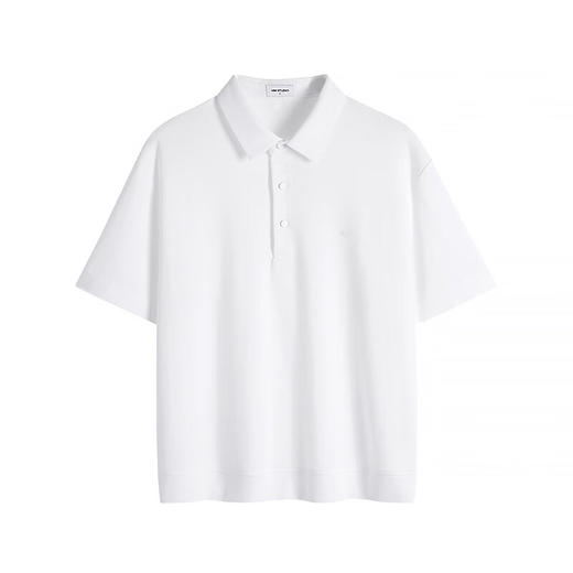 HIM漢崇  短袖T恤男微弹舒适斯文商务休闲百搭潮流翻领衫 2025夏季 商品图4