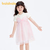 巴拉巴拉儿童裙子夏季女童连衣裙假两件网纱裙小童洋气甜美蝴蝶结 商品缩略图0