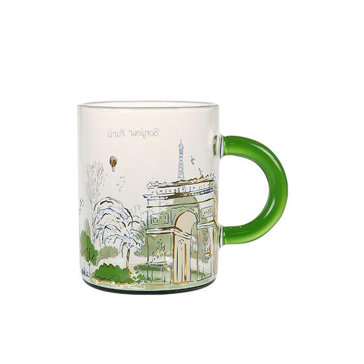 大英博物馆 城市系列 漫步巴黎把手 玻璃杯 商品图4