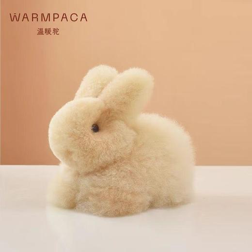 温暖驼16厘米小兔子玩偶毛绒玩偶 3色可选：米色，粉色，灰色 商品图2