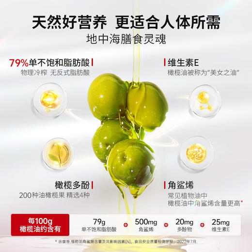 贝蒂斯（BETIS）特级初榨橄榄油 食用油 西班牙原装进口 1L/罐 热炒凉拌食用油 商品图4