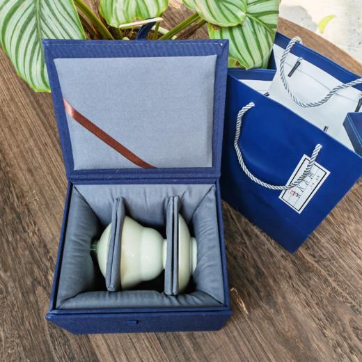 沁茶悦旅玄纹绿吉祥葫芦三才盖碗礼盒装 商品图1