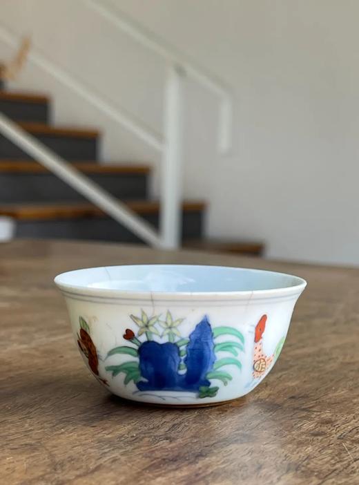 仿成化款豆彩鸡缸杯，顺丰包邮 商品图11