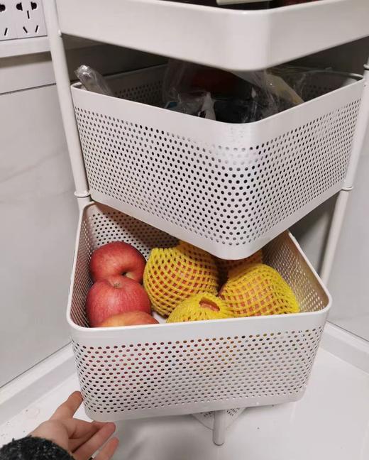 【Trees&wind实心顶盖多功能方形旋转置物架】金牌收纳师推荐-承重力很好，🉑很轻便，三层四层五层网格制作精细 🔺轮滑三大满贯世界冠军郭丹代言！！！ 商品图4