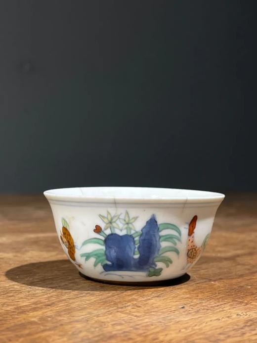 仿成化款豆彩鸡缸杯，顺丰包邮 商品图14