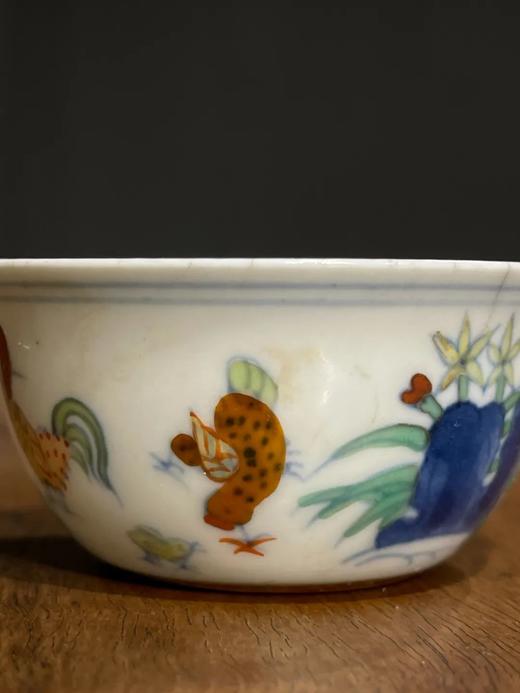 仿成化款豆彩鸡缸杯，顺丰包邮 商品图6