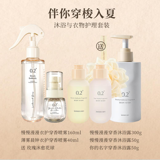 【林栖好物】茵曼香氛礼盒衣护喷雾护沐浴露玫瑰沐愈花球留香不粘腻春夏生日礼盒 商品图0