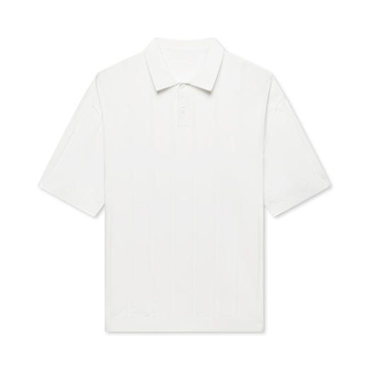 GXG男装   白色透气绣花微阔短袖POLO衫   夏季热卖 商品图4