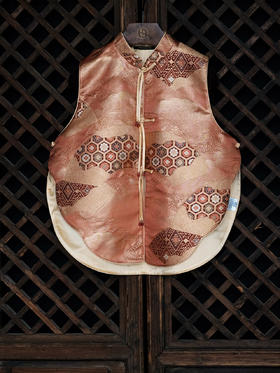 盛唐牡丹| 西阵织限量对襟马甲-橙