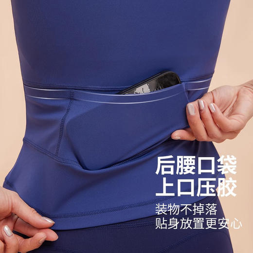 【限时秒】YOGACODE【火树银花系列】自行车骑行服短袖透气凉感健身上衣女后背口袋瑜伽服外套T恤DWY115087 商品图3