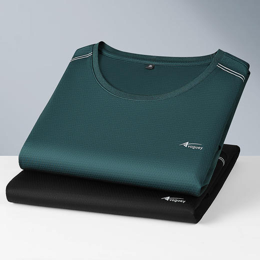 【弹力】【DWN】大依优型大码男装短袖T恤加肥加大宽松休闲冰丝打底夏季胖子男士上衣 商品图2