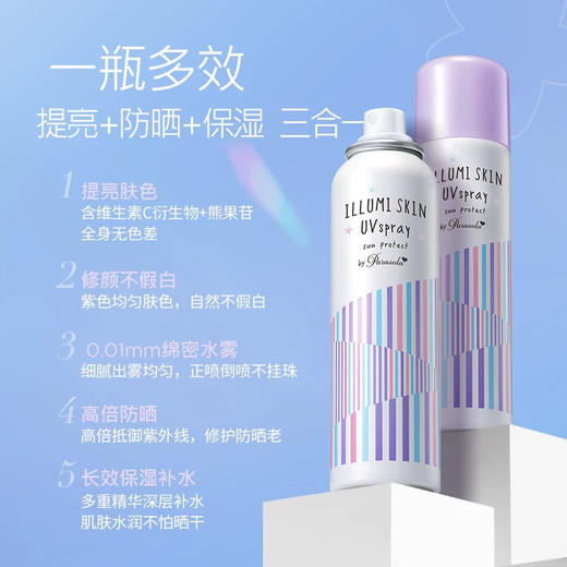 【懂你的养肤防晒】日本Naris Up娜丽丝防晒喷雾 /防晒霜 女面部全身spf50保湿隔离90g 商品图0