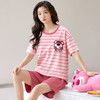 新款睡衣女夏仿棉短袖短裤家居服套装薄款凉爽透气居家舒适可外穿睡衣2025新款 商品缩略图3