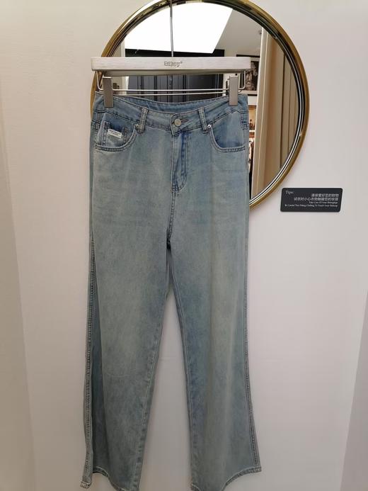 【门店同款】ENJOY夏季蝴蝶结皮牌冰柔直筒裤 157944624 商品图9