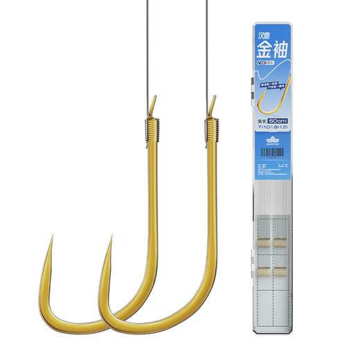 汉鼎金袖有刺无刺子线成品子线双钩精绑野钓鲫鱼防缠绕鱼钩子线钩 商品图4