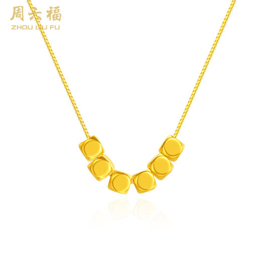 周六福足金小方糖吊坠 商品图10