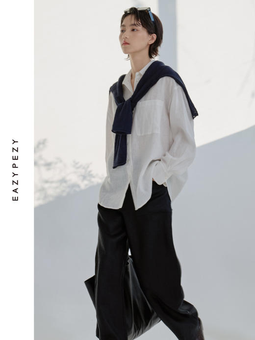 25SS 亚麻经典男朋友衬衫 商品图2